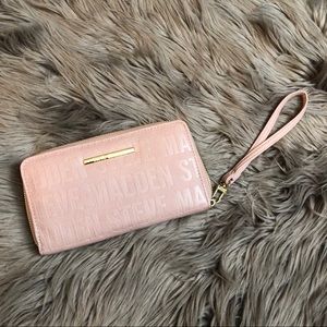blush pink Steve Madden wristlet wallet
